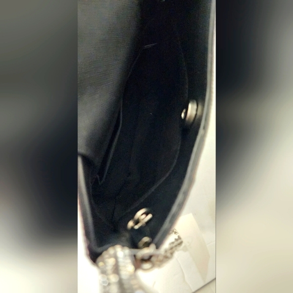 Women Mini Silver Rhinestone Top Handle Crossbody Bag - Picture 9 of 11